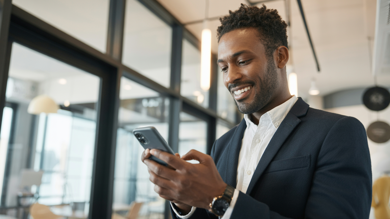 Entrepreneur with digital systems